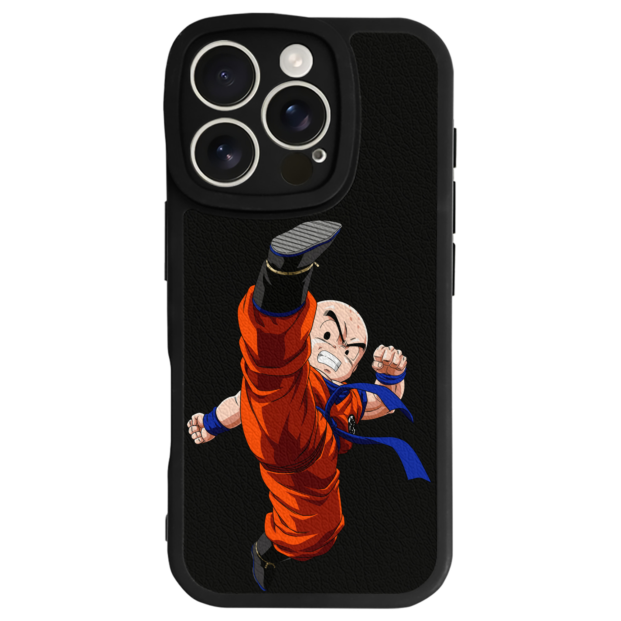 （画像用） ドラゴンボール クリリン DRAGON BALL krillin 【iPhone 16シリーズ対応】シリコンスマホケース（レザー調） 材質：シリコン